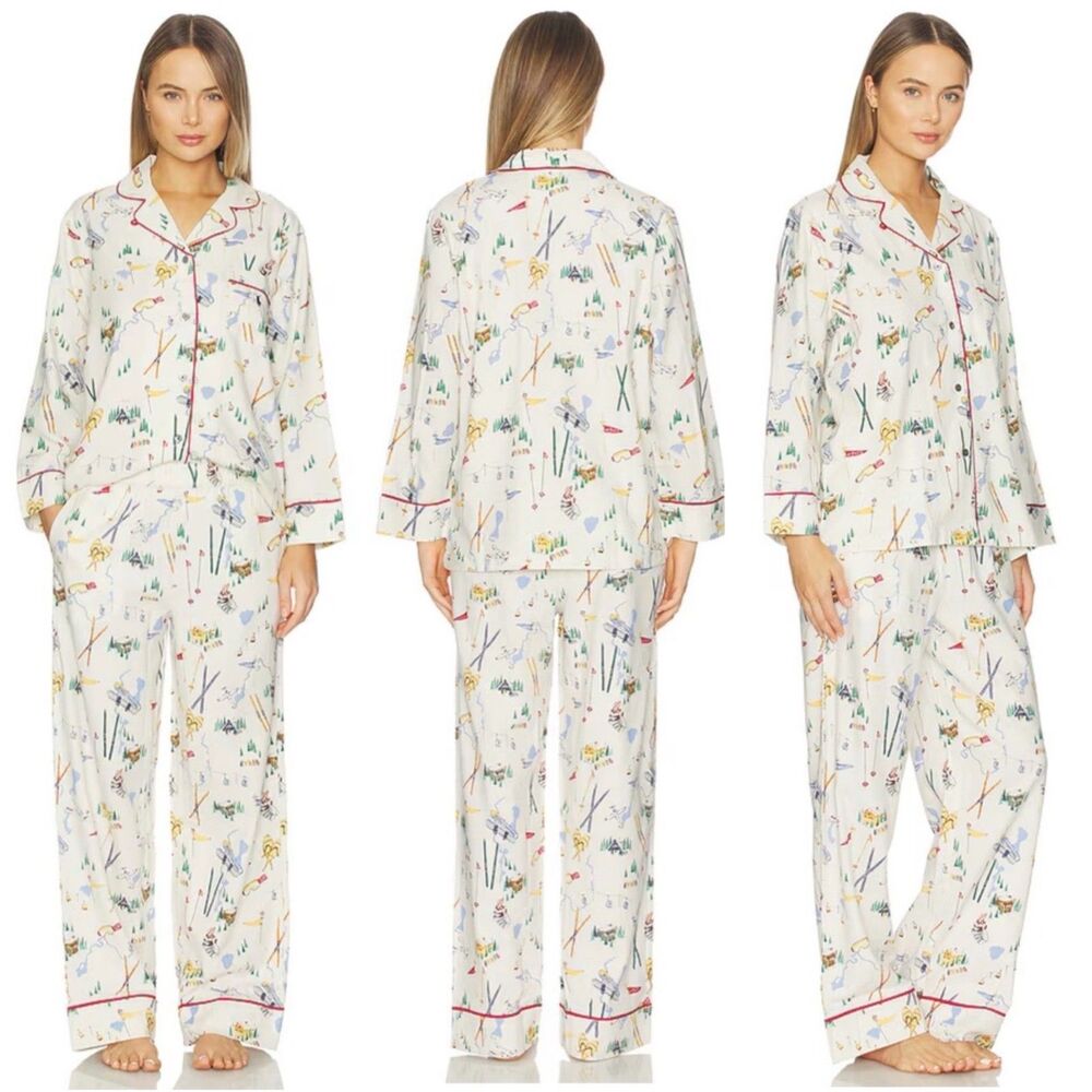 Polo Ralph Lauren Madison Flannel Pajama Set n Traveler Ski Print